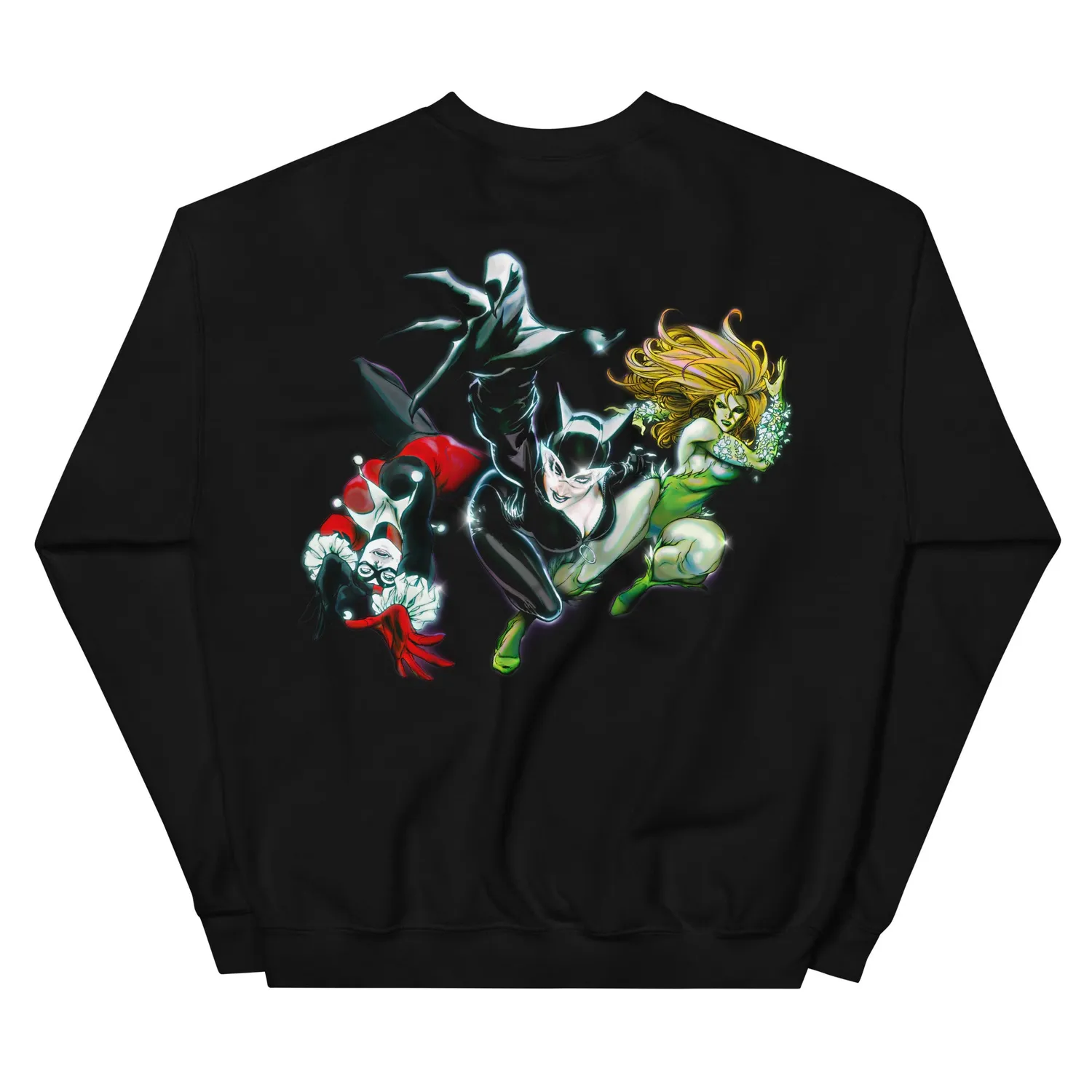 Batman HARLEY QUINN, CATWOMAN & POISON IVY Crewneck Sweatshirt Super-Villains genser