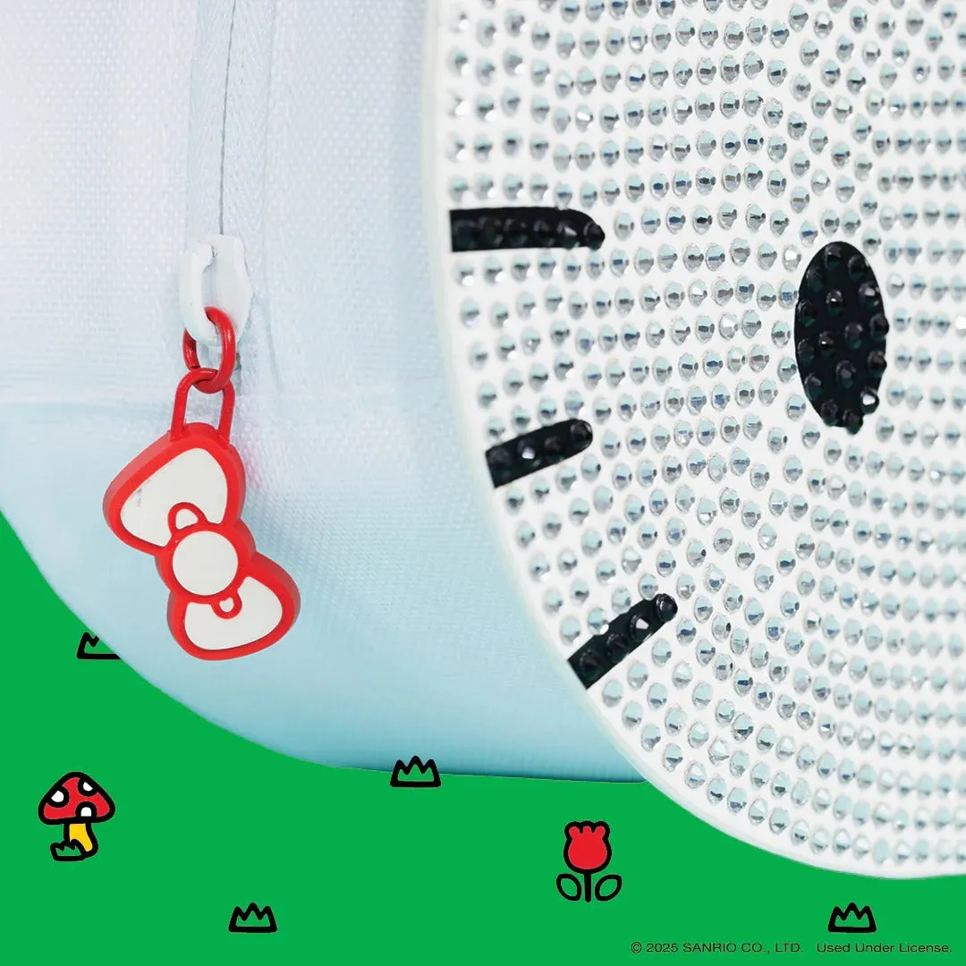 Hello Kitty x Igloo rhinestone kjølebag hvit rumpetaske