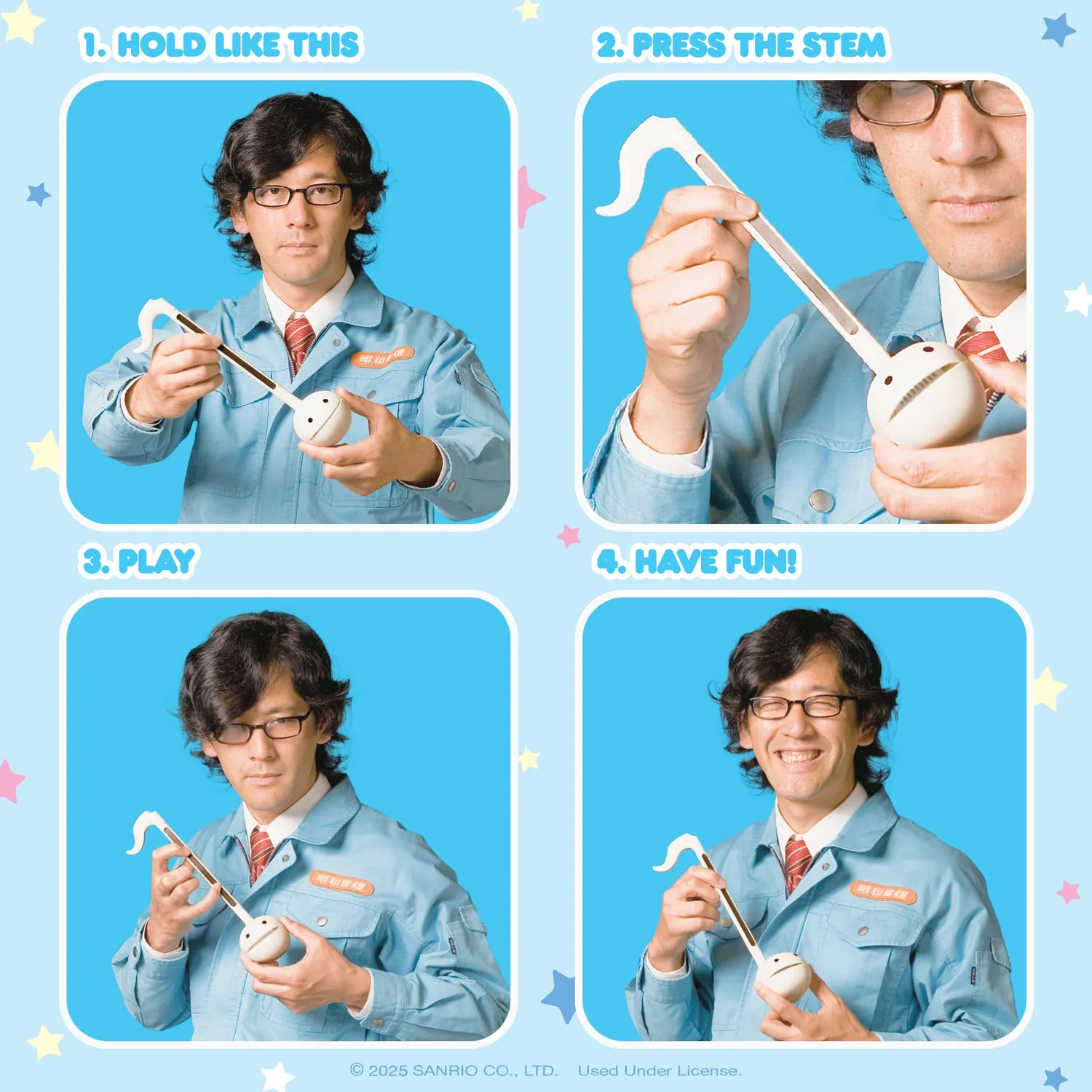 Cinnamoroll Otamatone musikalsk leke med berøringsstyring