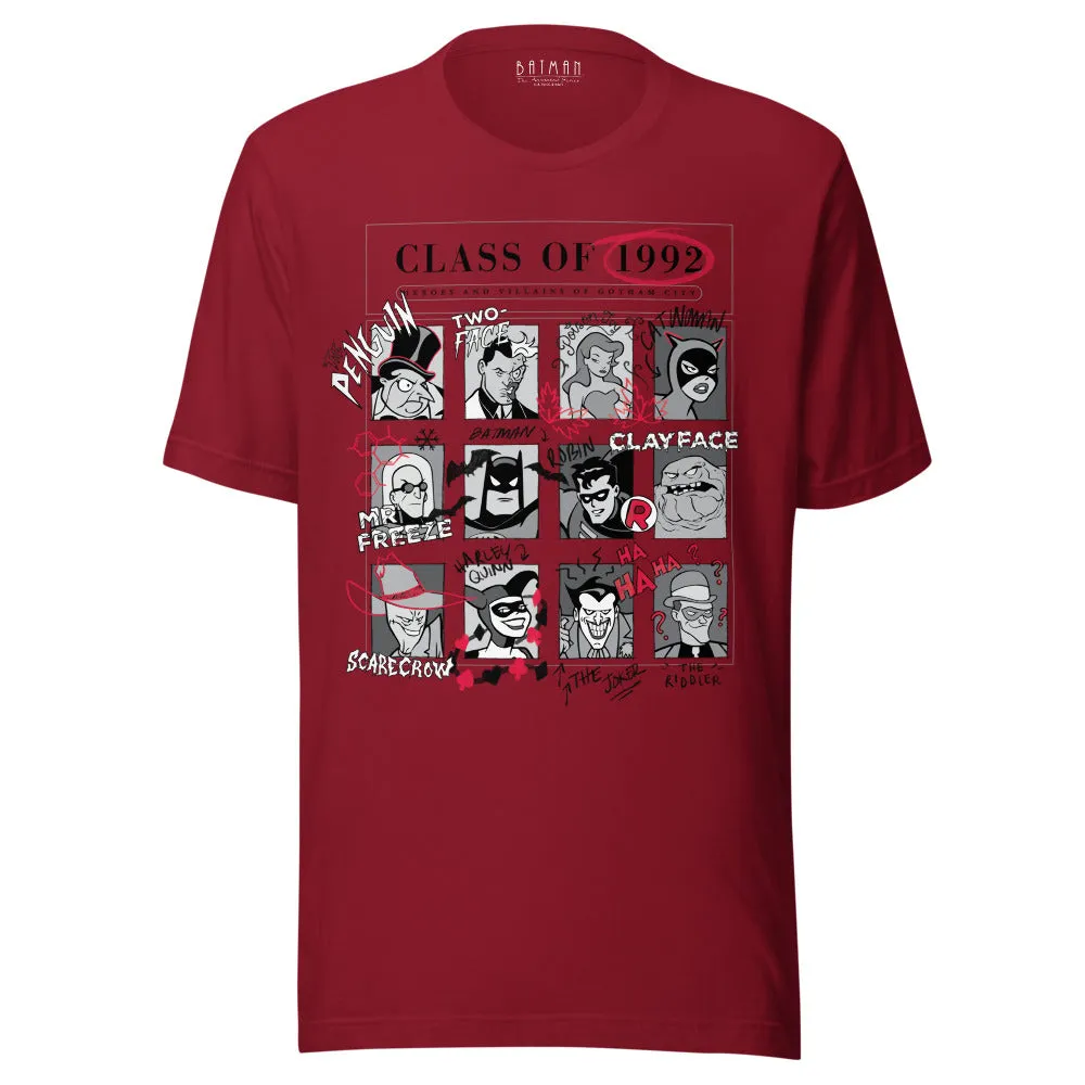 Batman: The Animated Series Class of 1992 T-skjorte Army, Asphalt eller Cardinal