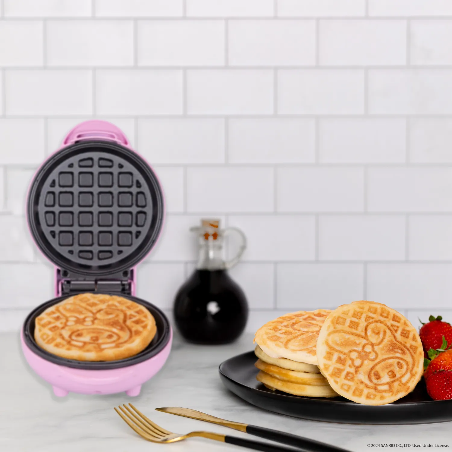 Hello Kitty My Melody Mini Waffle Maker Vaffeljern mini 120 V