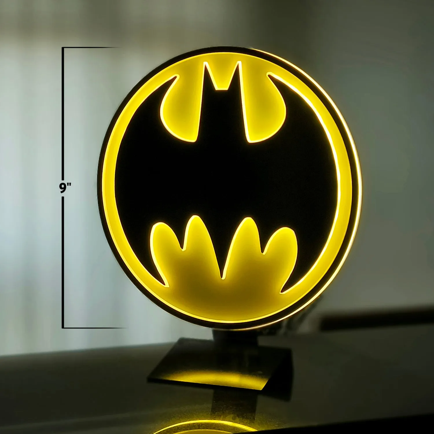 Batman Vintage Brandlite LED Logo Light LED-lampe 23 cm med USB-adapter
