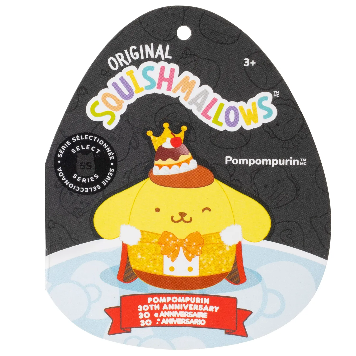 Hello Kitty Pompompurin 12" Squishmallows-bamse 30-årsjubileum