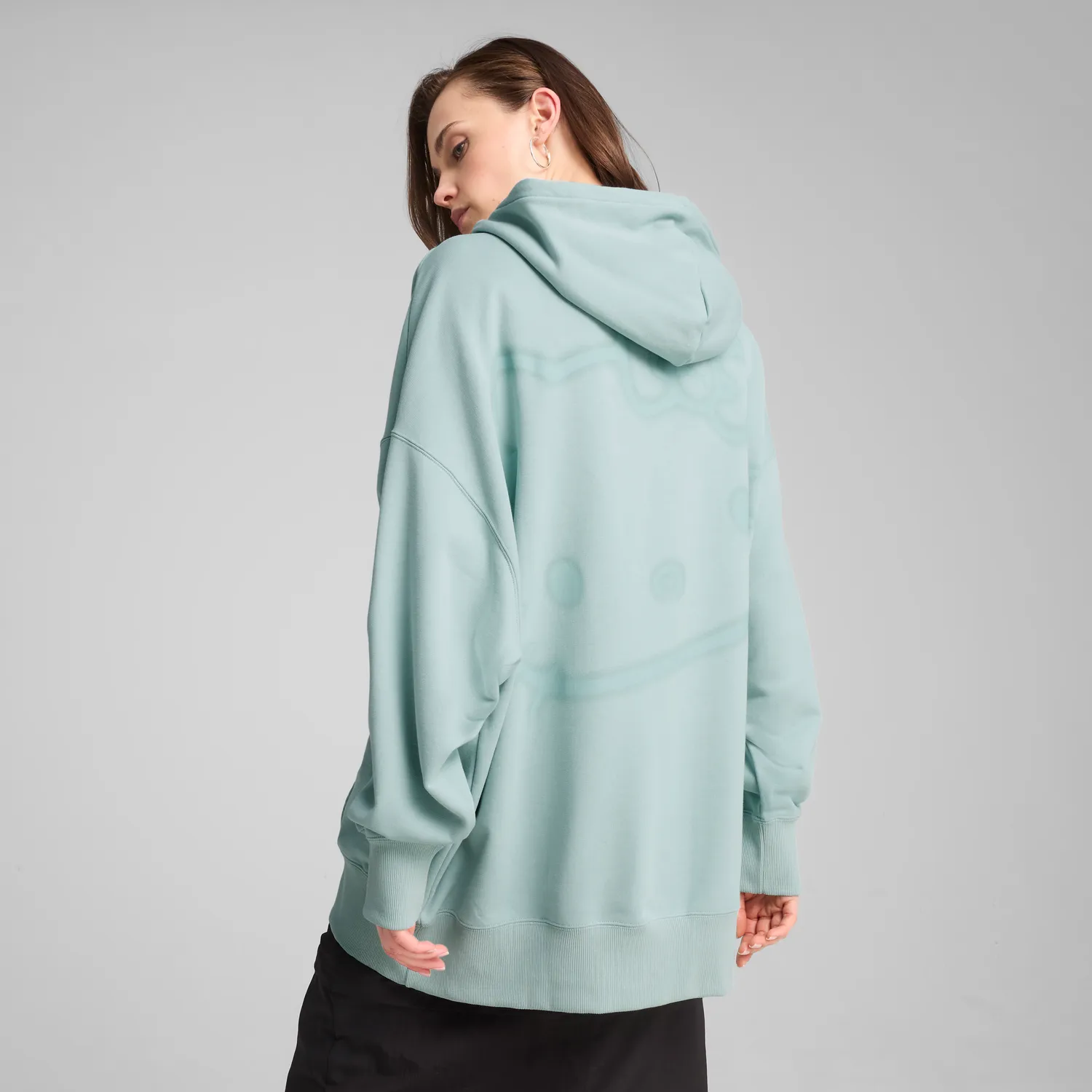 Hello Kitty x PUMA Graphic oversized hettegenser Modern Mint