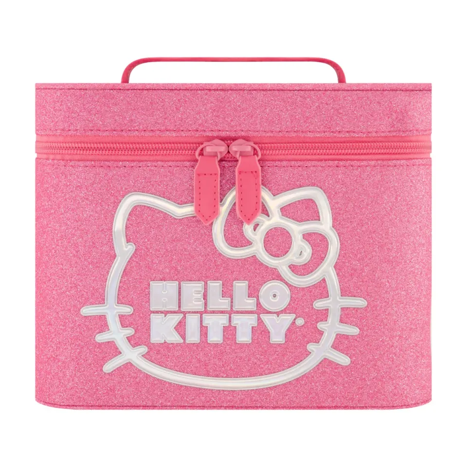 Hello Kitty x FUL Travel Cosmetic Case sminkepung rosa med speil