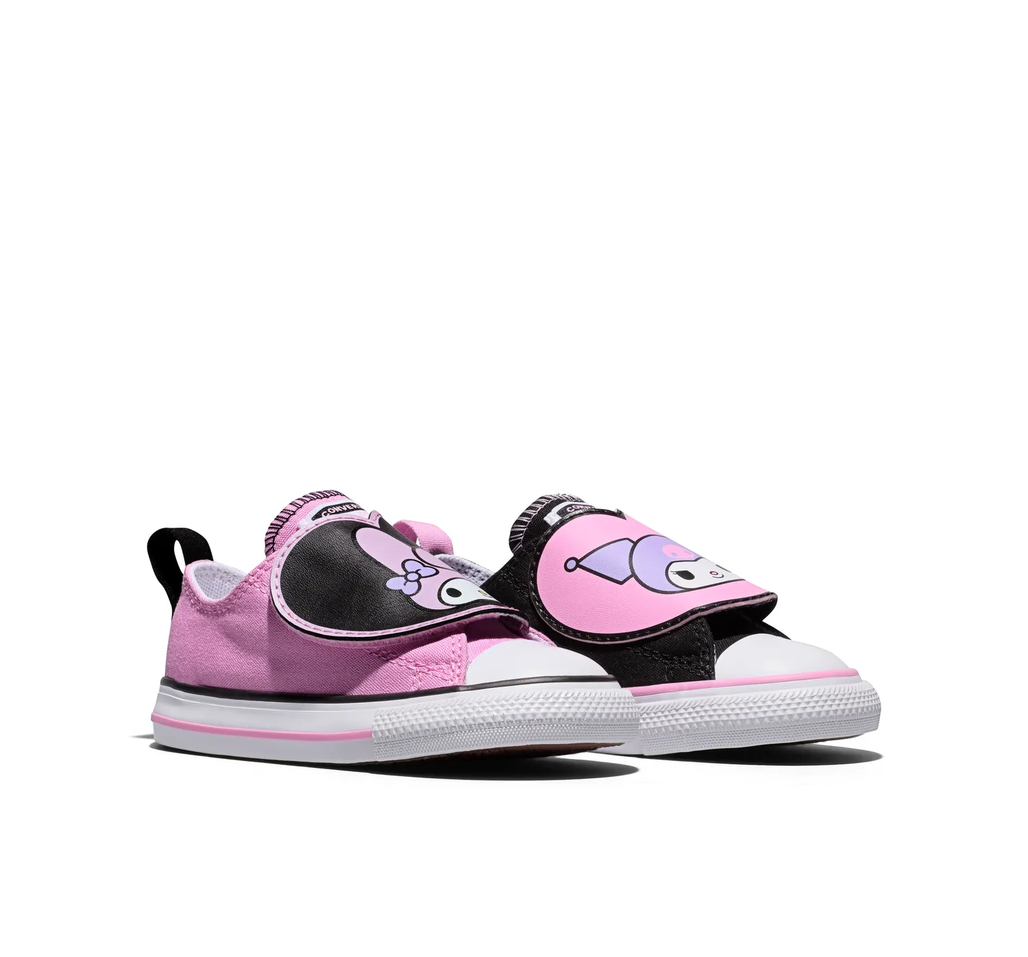 Converse x My Melody & Kuromi Chuck Taylor All Star One Strap Easy-On sko toddler svart rosa brun
