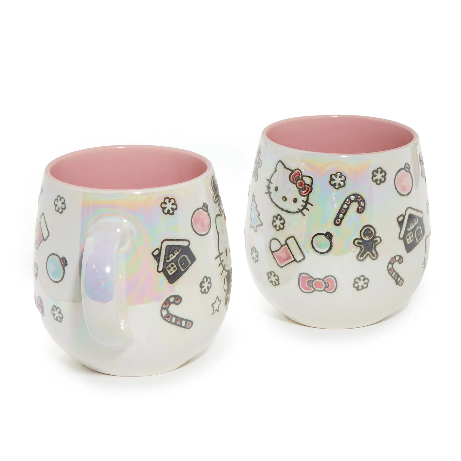 Hello Kitty Holiday Cheer Ceramic Mug Gift Set krus 2 stk håndmalt