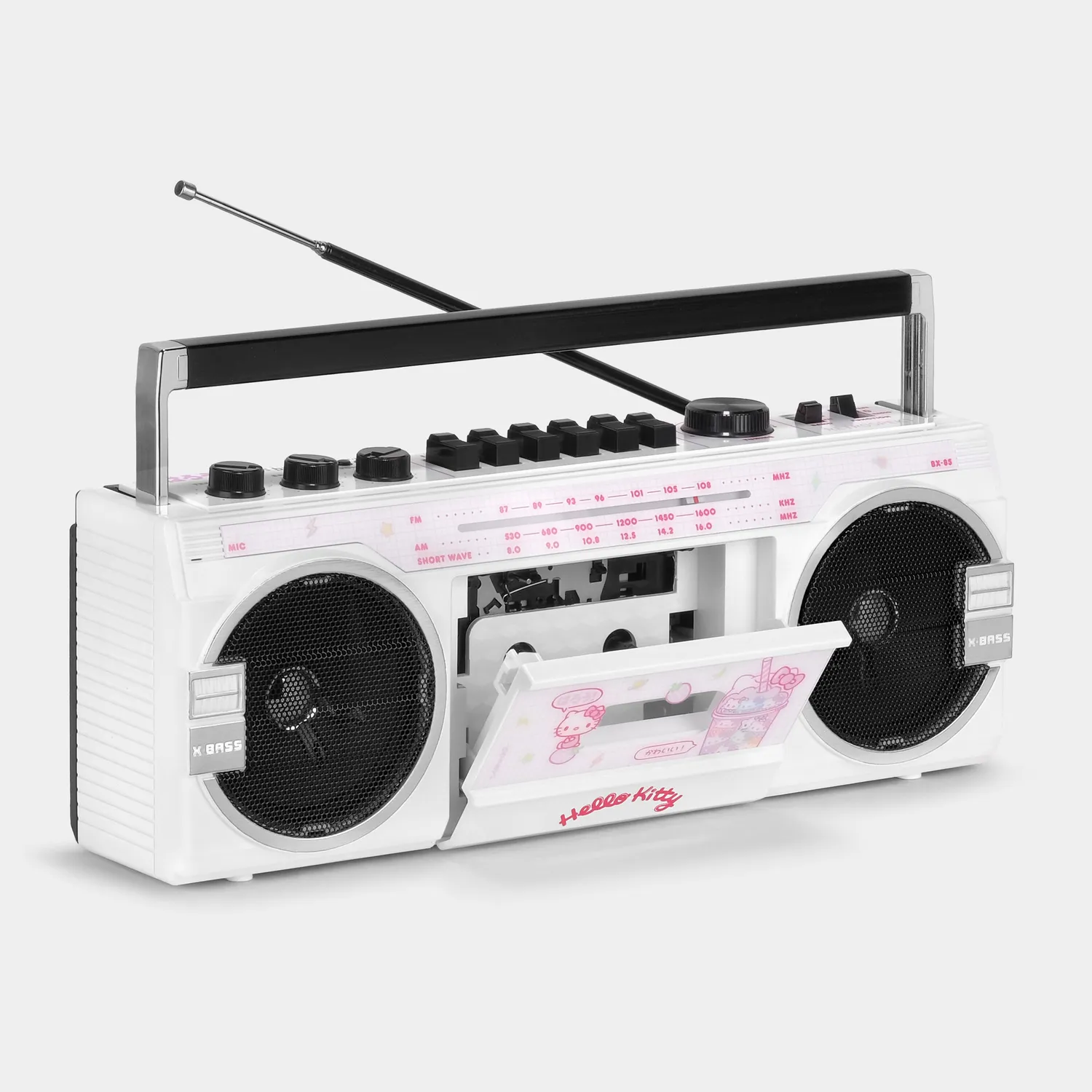 Hello Kitty Strawberry Kawaii BX-85 Bluetooth kassettspiller boombox