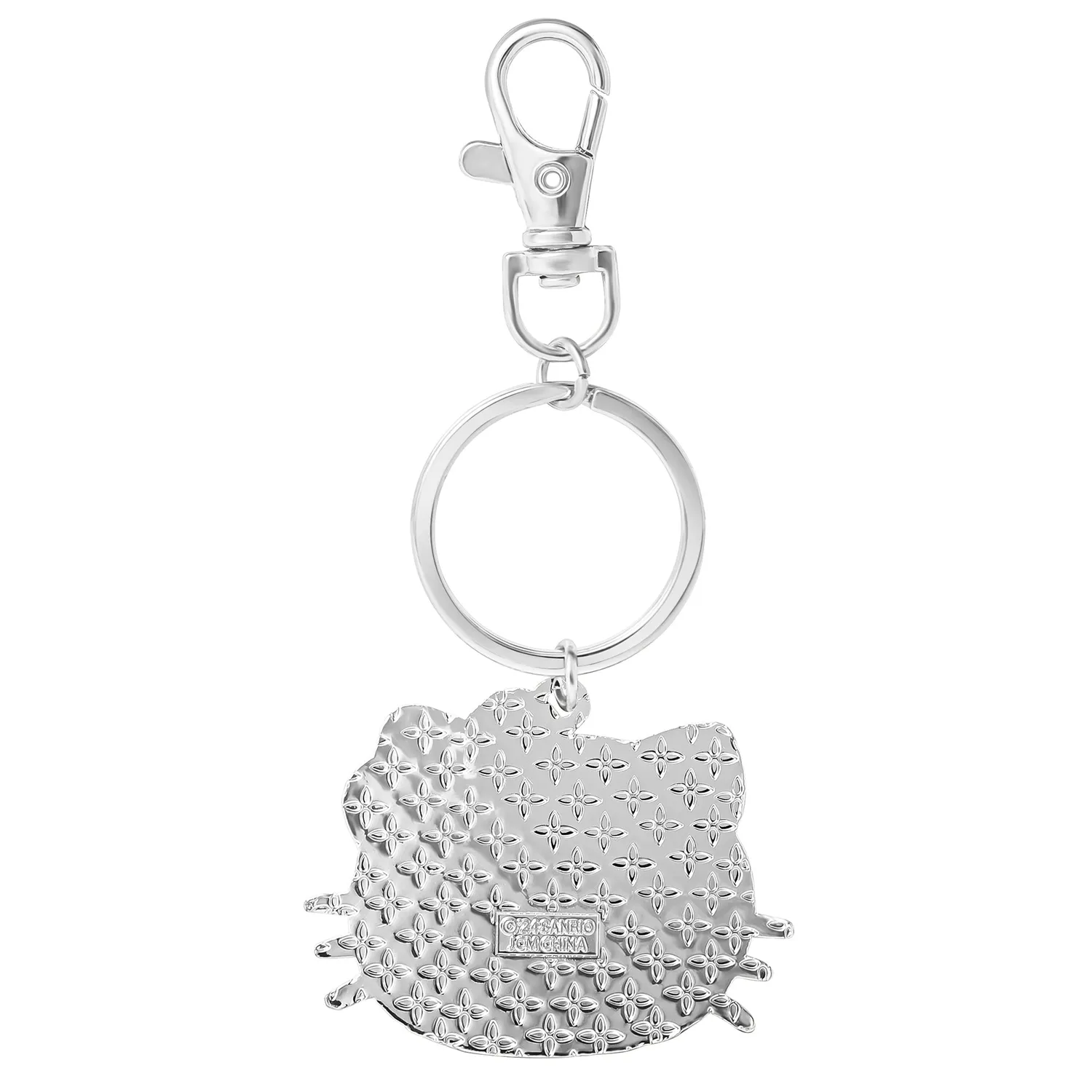 Hello Kitty Face Pave 3D Bling nøkkelring rød