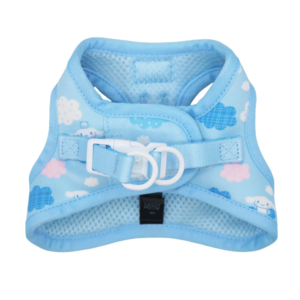 Hello Kitty Cinnamoroll x Sassy Woof Cat Step-In Harness sele til katt Clouds XS–M