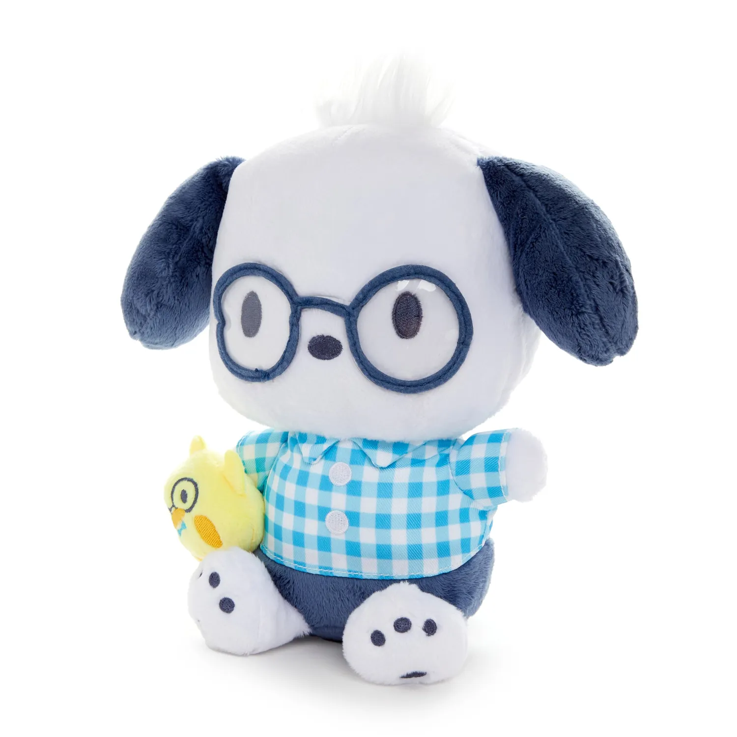 Hello Kitty Pochacco 8" Plush Glasses Series plysjbamse