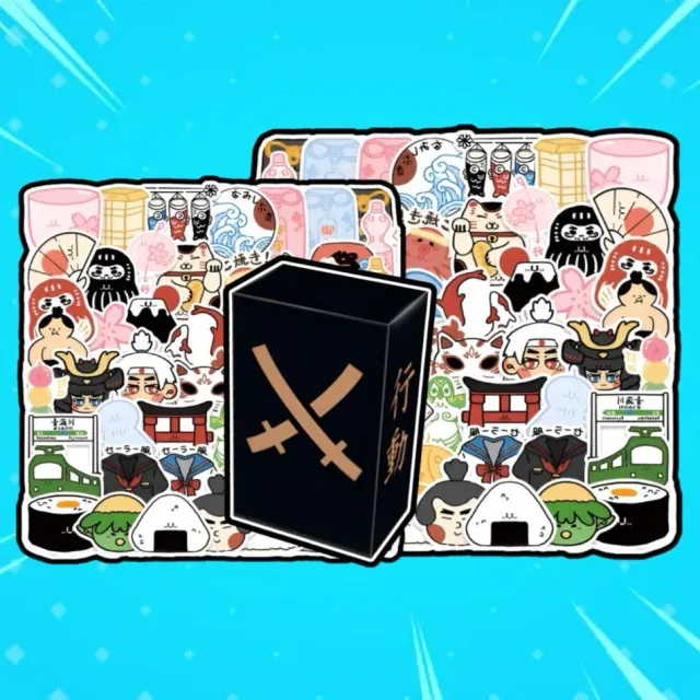 Anibox Sticker Box klistremerkeboks 5 stk anime