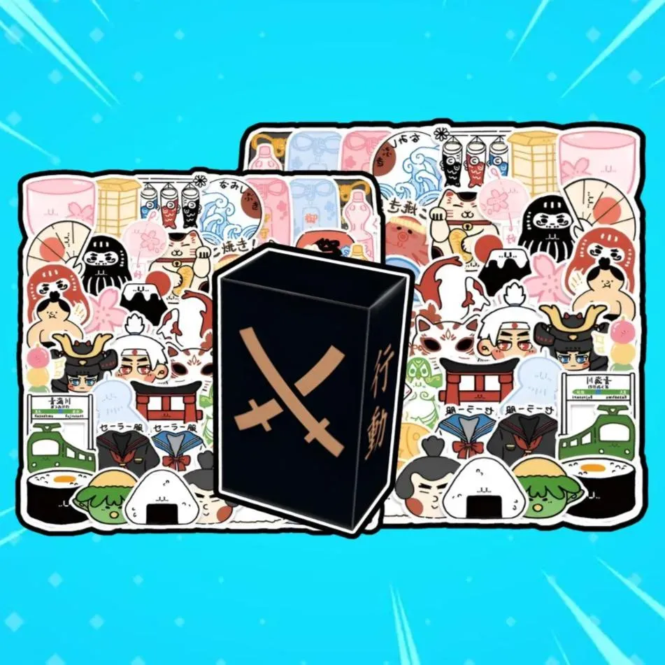 Anibox Sticker Box klistremerkeboks 5 stk anime