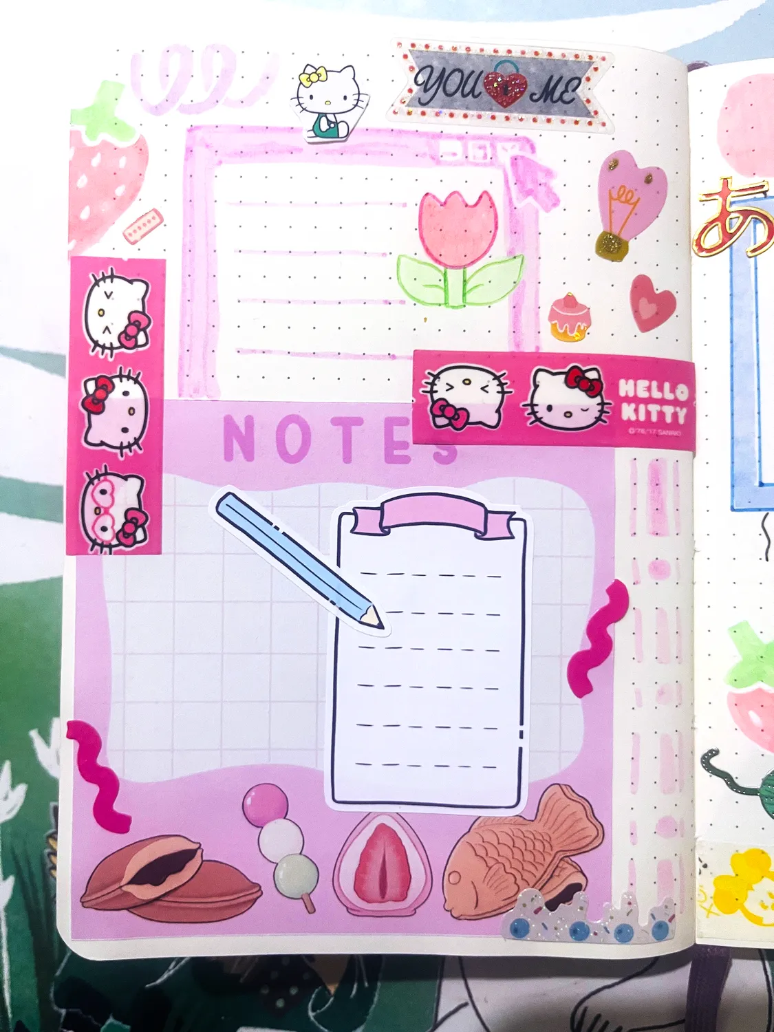 Kururu4ever Mini Memo Sticker Sheet klistremerkeark matte