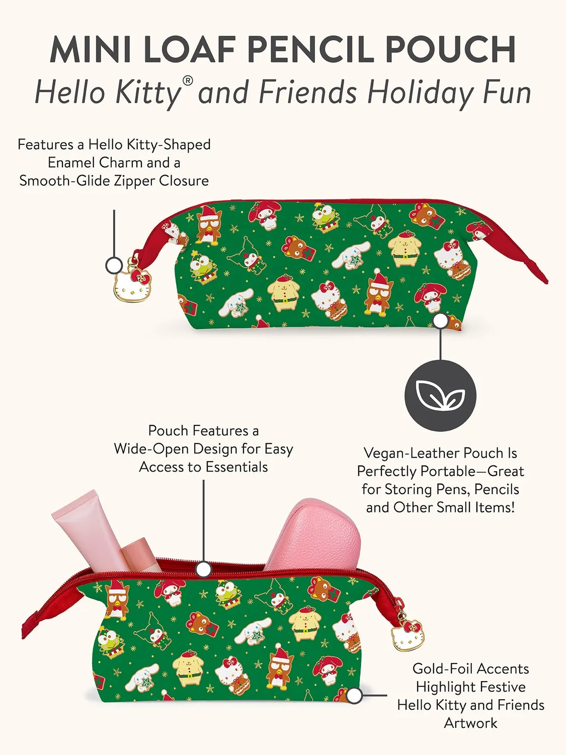 Hello Kitty and Friends x Studio Oh! Holiday Fun Mini Loaf pennal