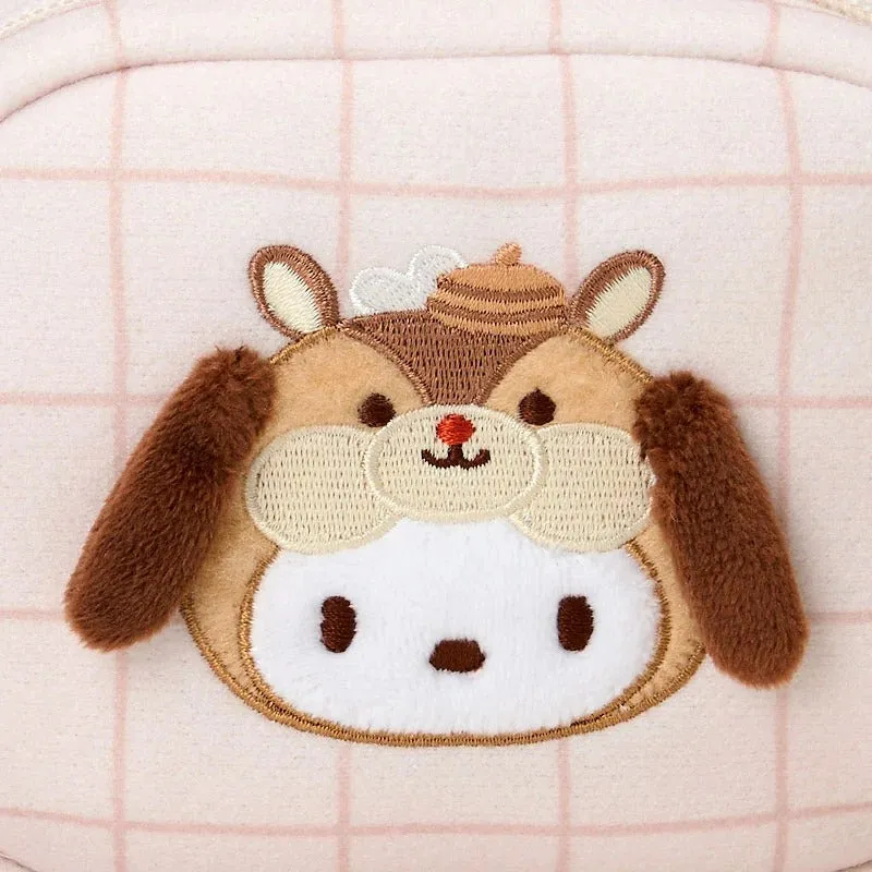 Hello Kitty Fluffy Squirrel Pochacco minipung med glidelås