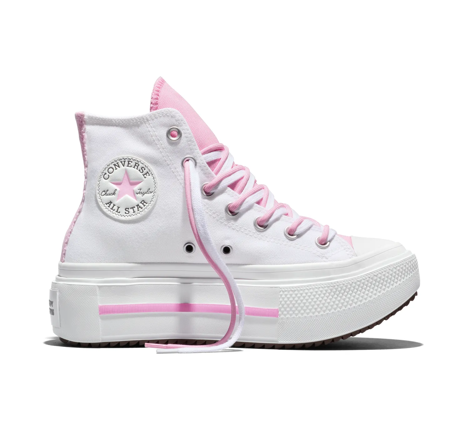 Converse My Melody & Kuromi Chuck Taylor All Star Lift Double Stack platåsko WHT/PNK/PPL – unisex