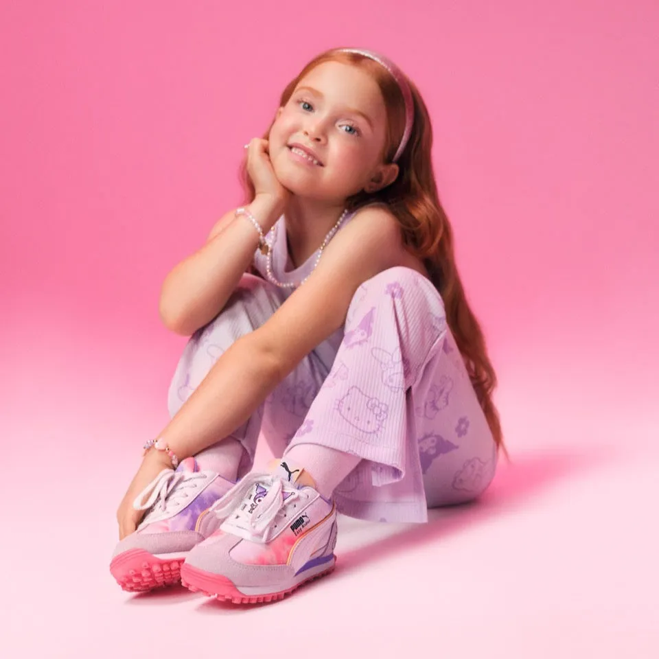 Hello Kitty and Friends x PUMA Kids Ribbed Flared Leggings 3T Lilac Frost