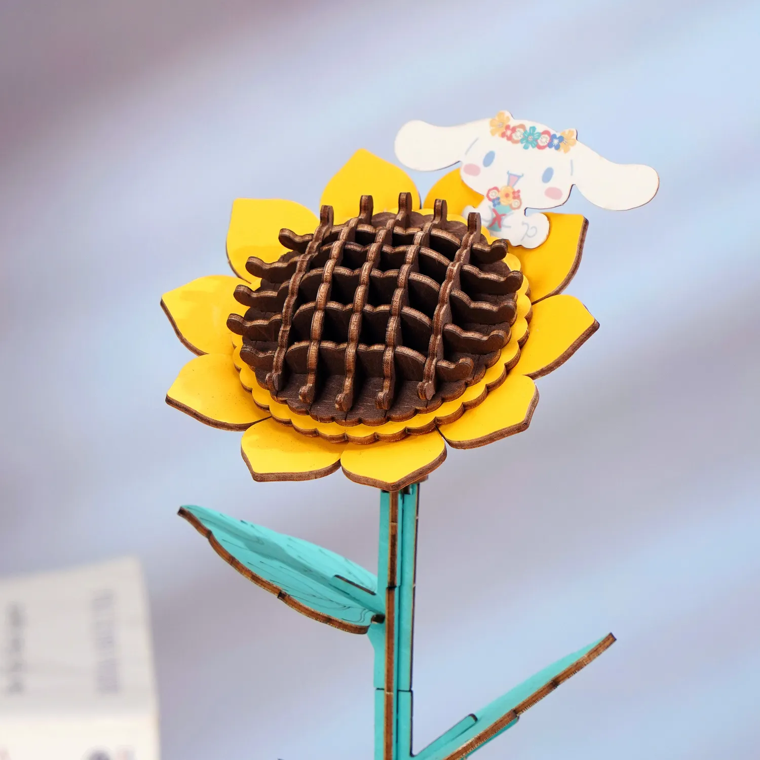 Hello Kitty Cinnamoroll Sunflower 3D-trepuslespill 82 brikker