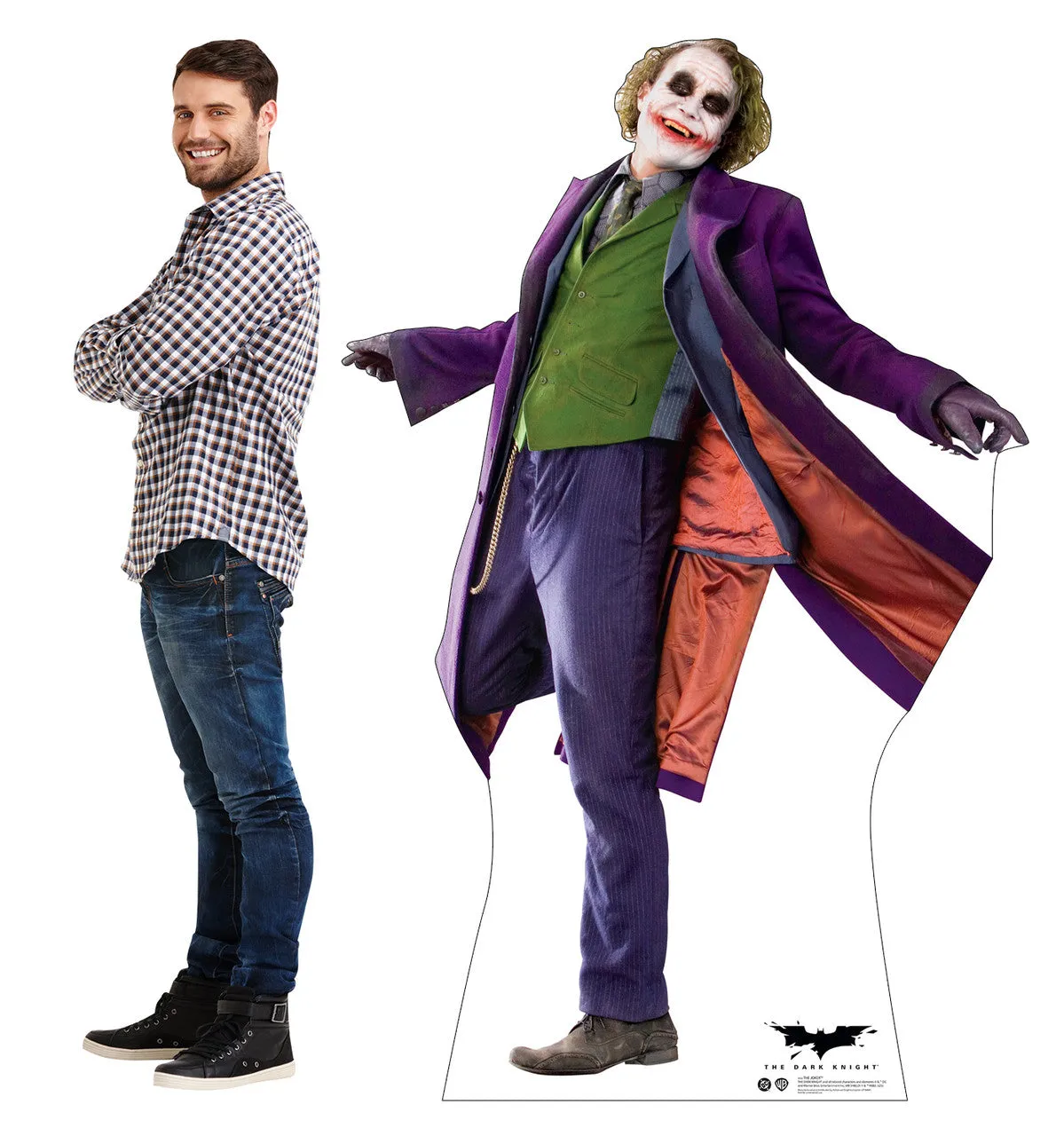 The Dark Knight The Joker pappfigur frittstående livsstørrelse