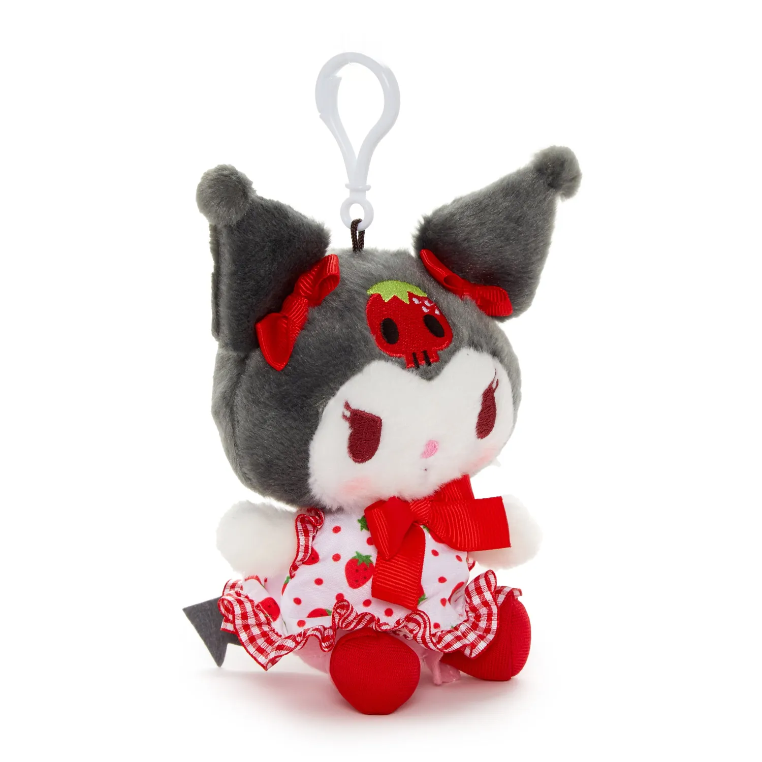 Hello Kitty Kuromi Mascot Clip Strawberry Fields plysjklips