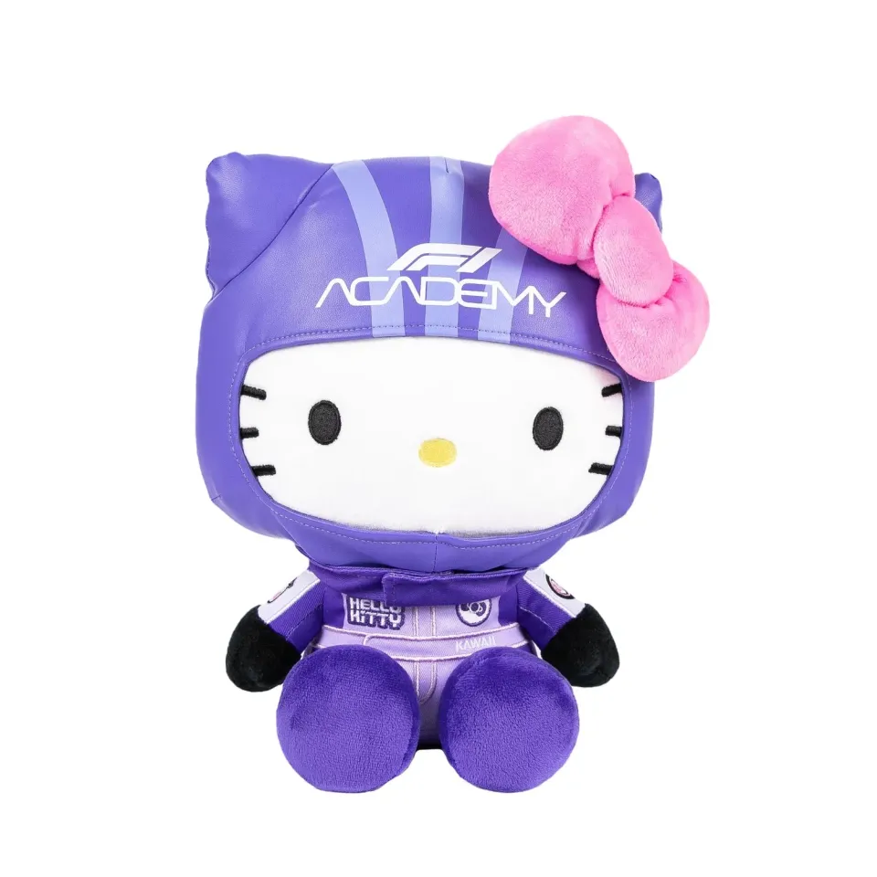Hello Kitty and Friends x F1 ACADEMY 12" Plush bamse fiolett