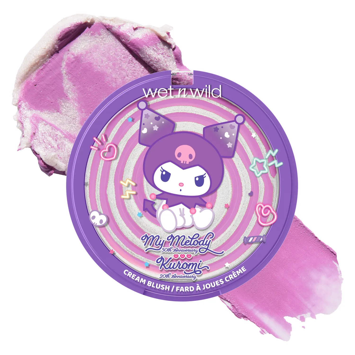 Wet n Wild My Melody & Kuromi Swirl Cream Blush Kuromi
