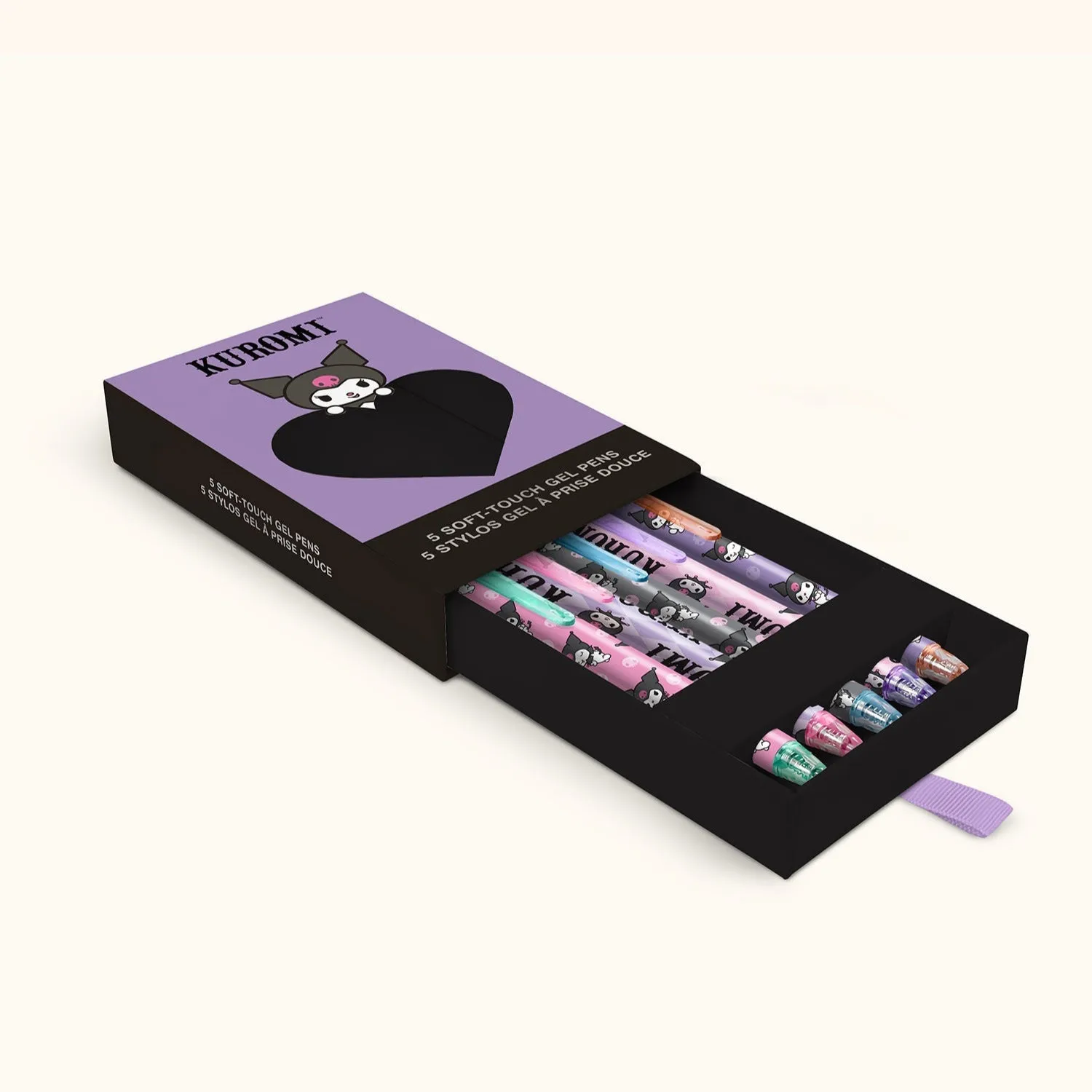 Hello Kitty Kuromi x Studio Oh! Soft-Touch gelpenner, 5-pakning