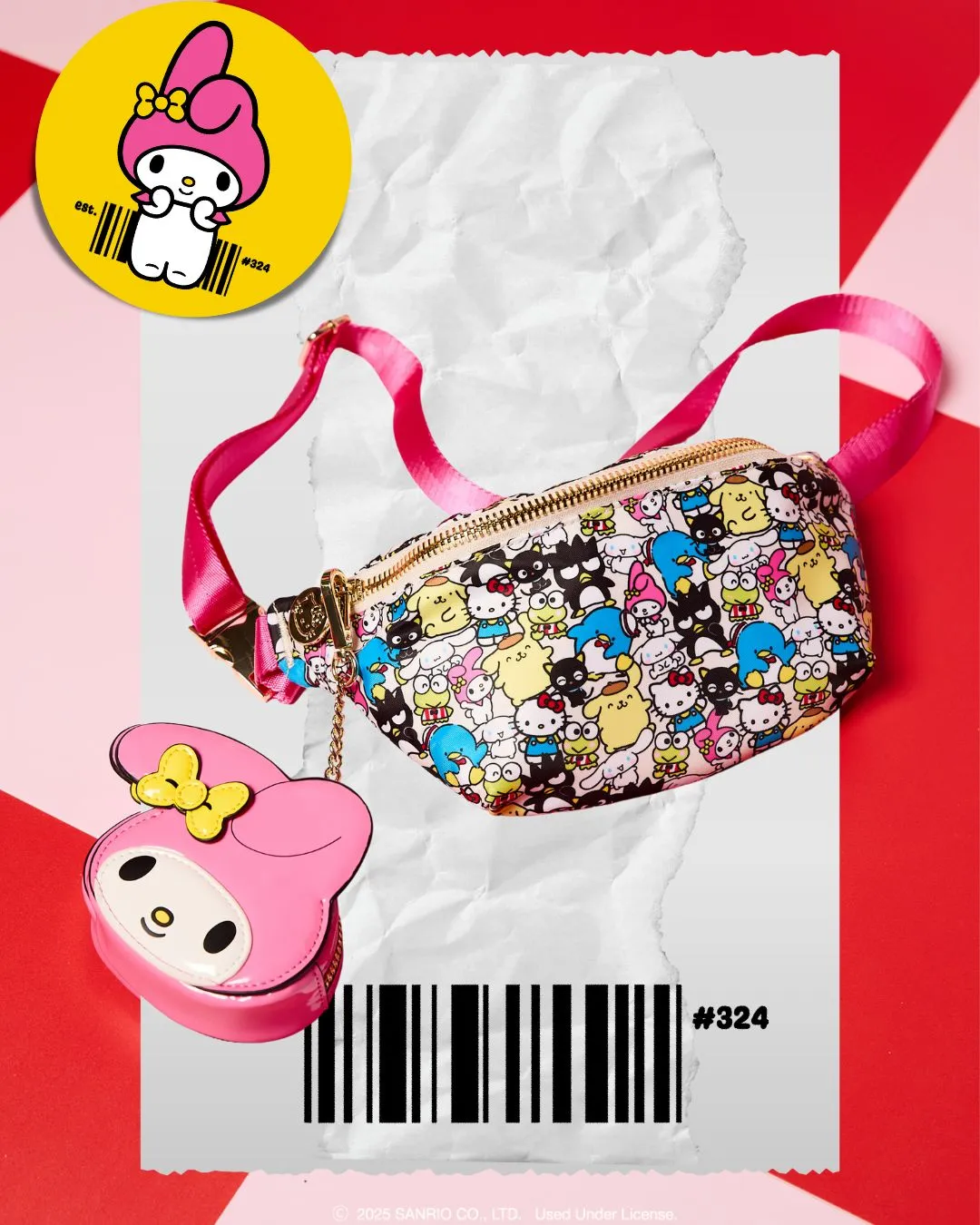 Hello Kitty and Friends x Stoney Clover Lane Classic Fanny Pack magetaske