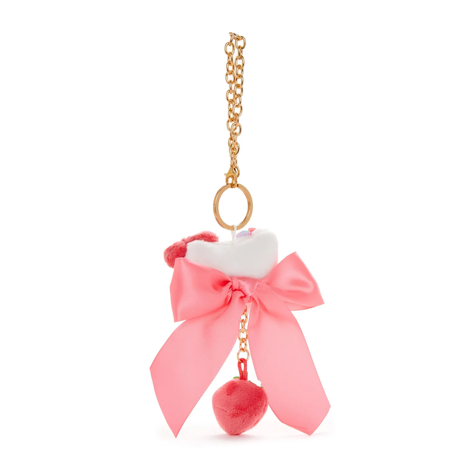 Hello Kitty Strawberry News 50th Anniversary Series Plush Bag Charm veskeanheng