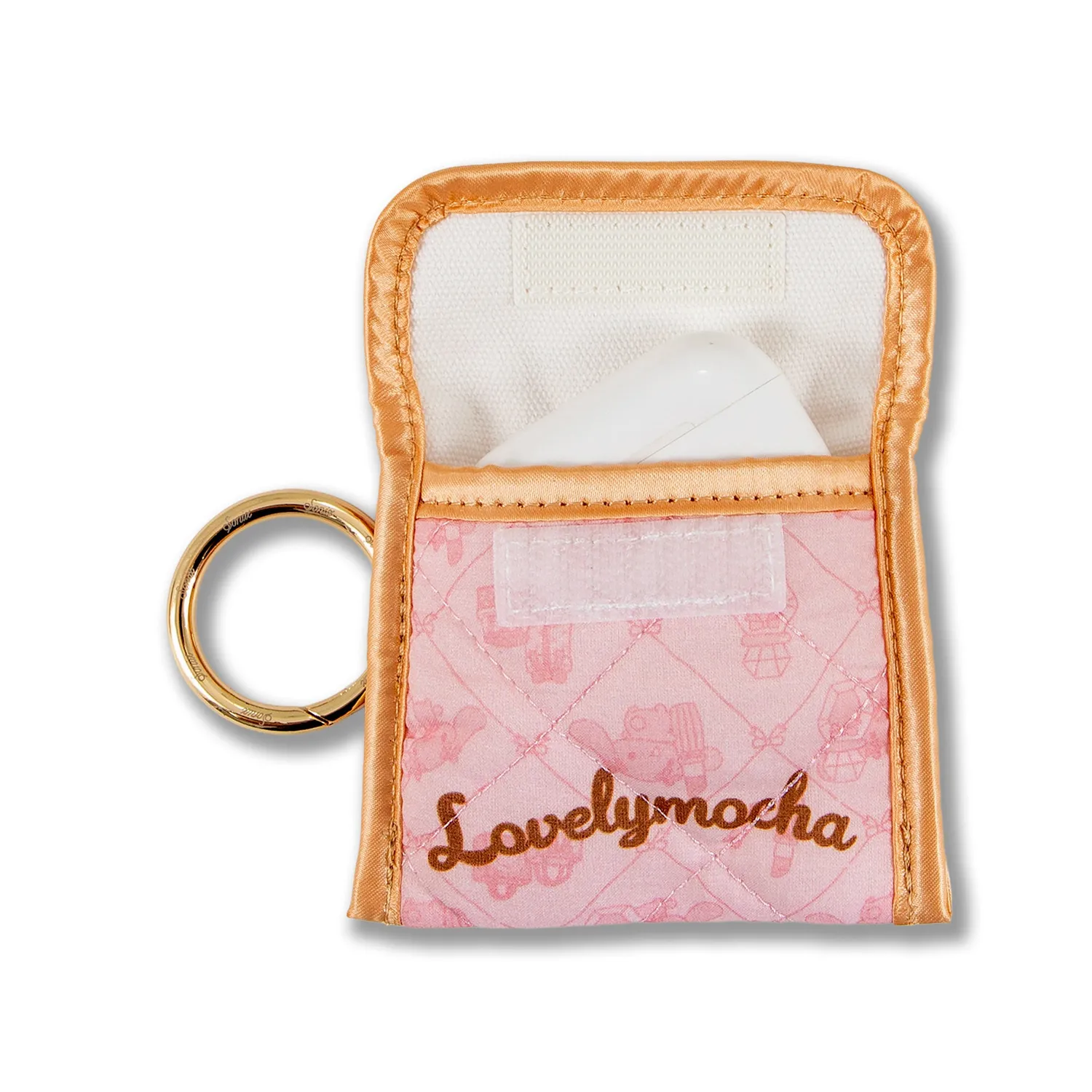 Hello Kitty Lovelymocha x Sonix Ear Bud Pouch quiltet etui