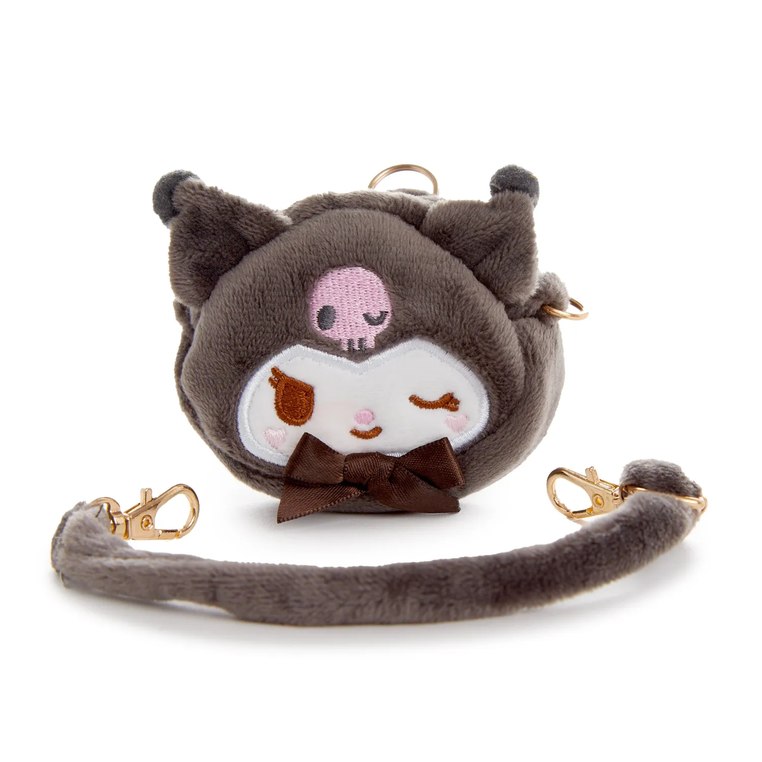 Sanrio Wink Series Kuromi plush minipung med konvertibel stropp