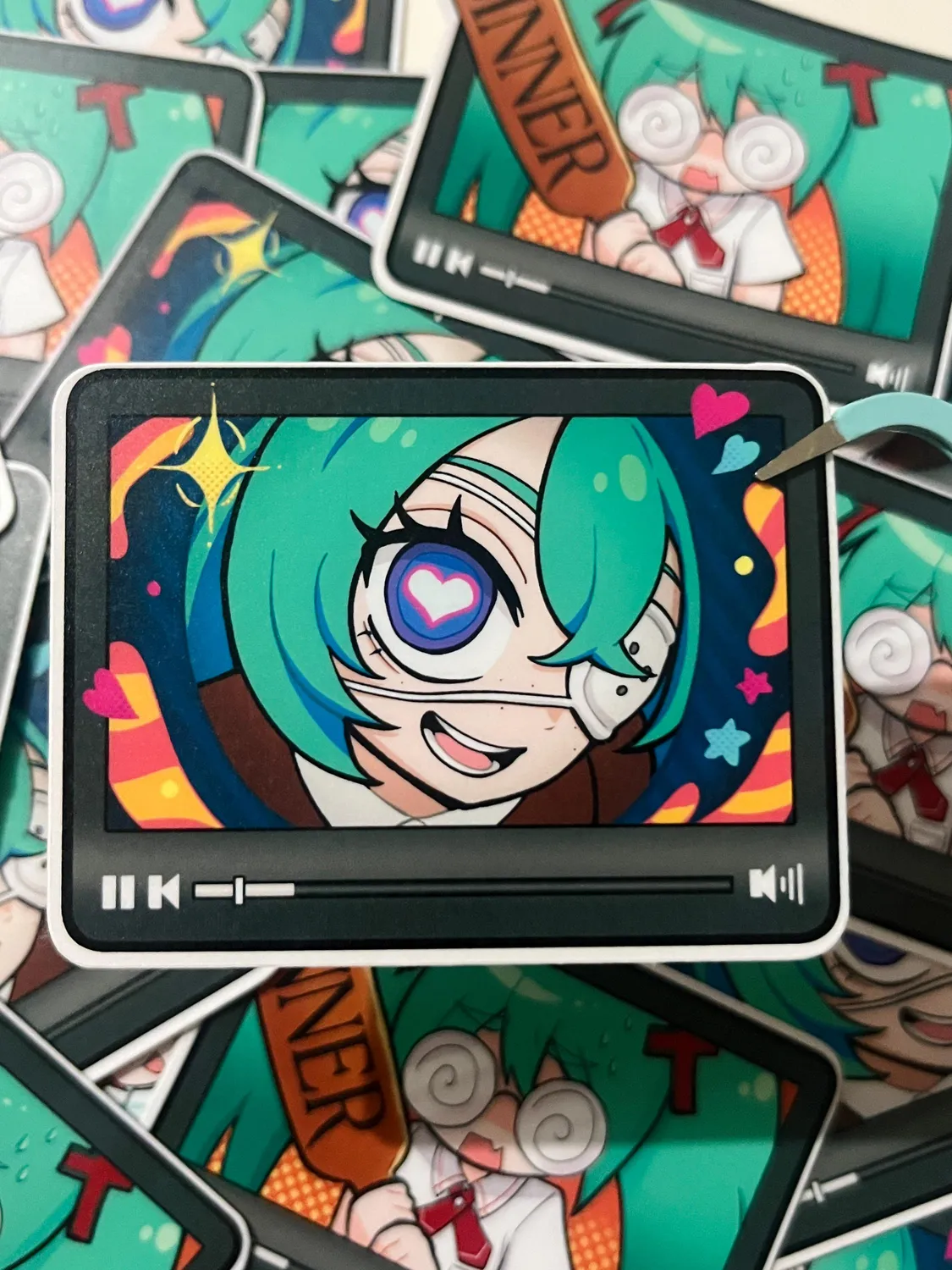 Kururu4ever Vocaloid Songs Stickers klistremerker All 3 vanntette vinyl