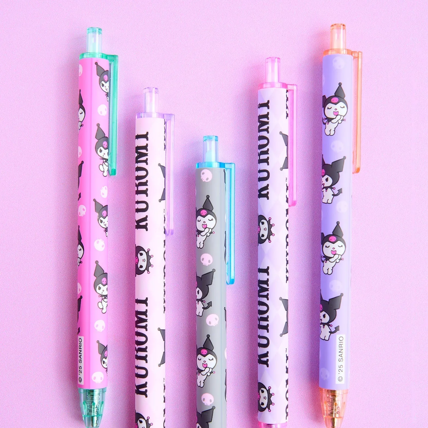 Hello Kitty Kuromi x Studio Oh! Soft-Touch gelpenner, 5-pakning