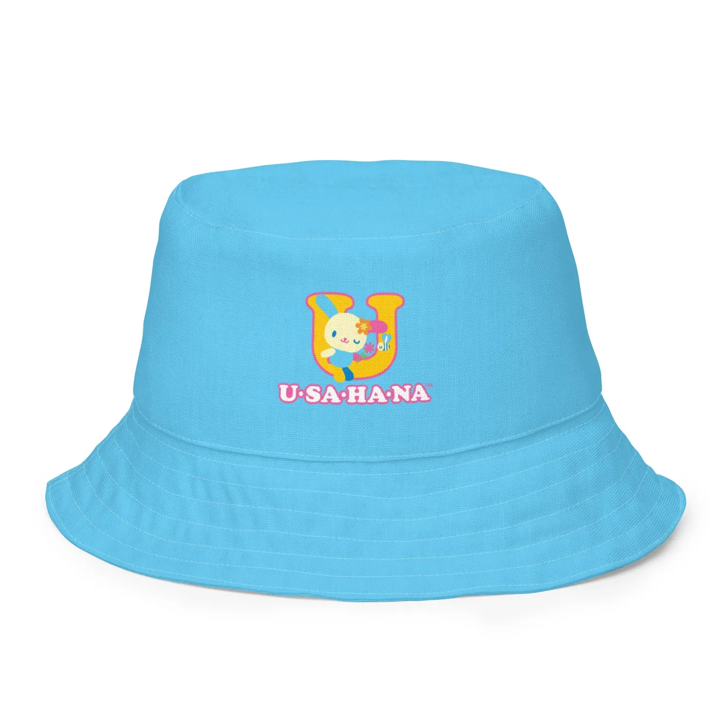 Hello Kitty U*SA*HA*NA Daisy Patchwork vendbar bøttehatt S/M