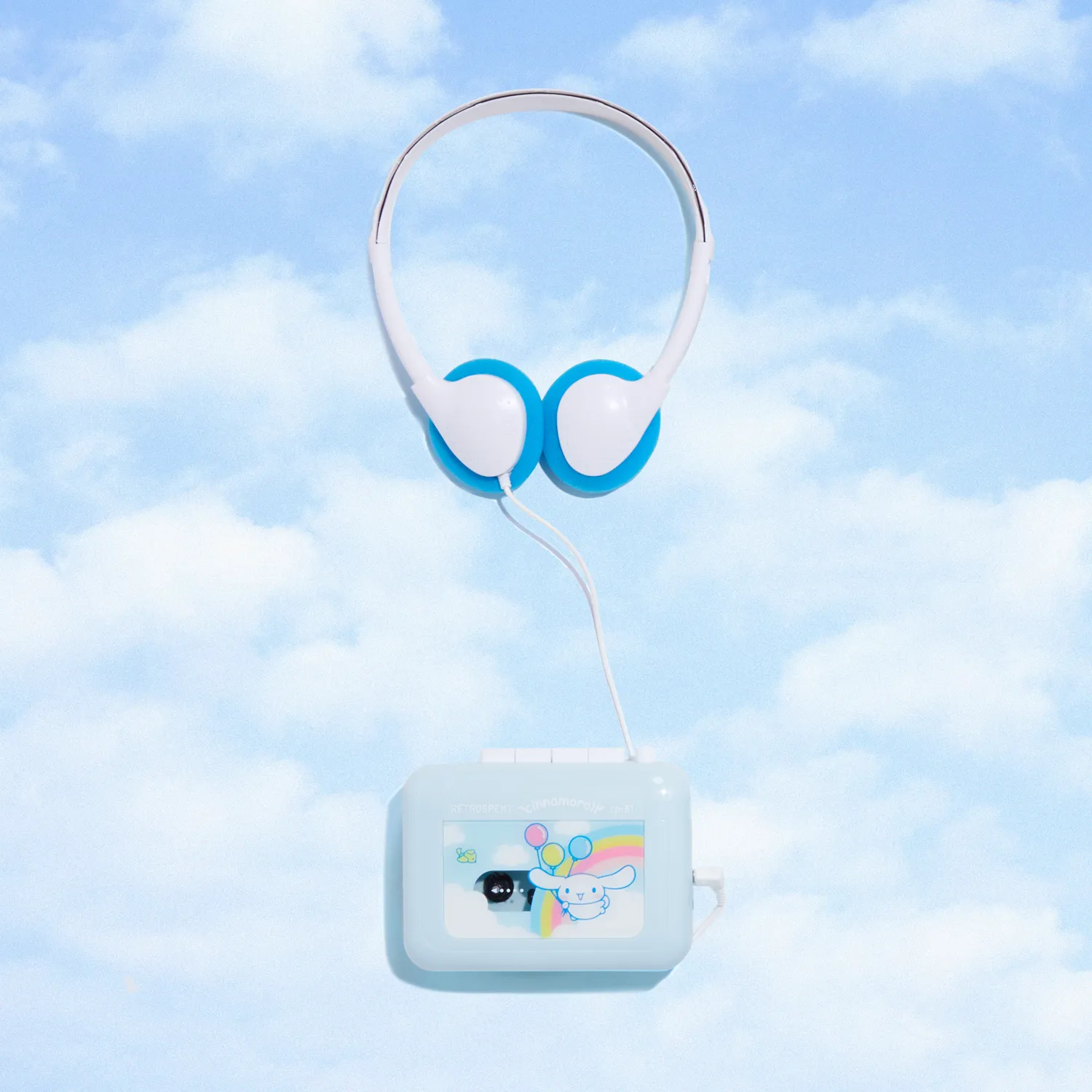 Cinnamoroll Classic CP-81 kassettspiller med hodetelefoner