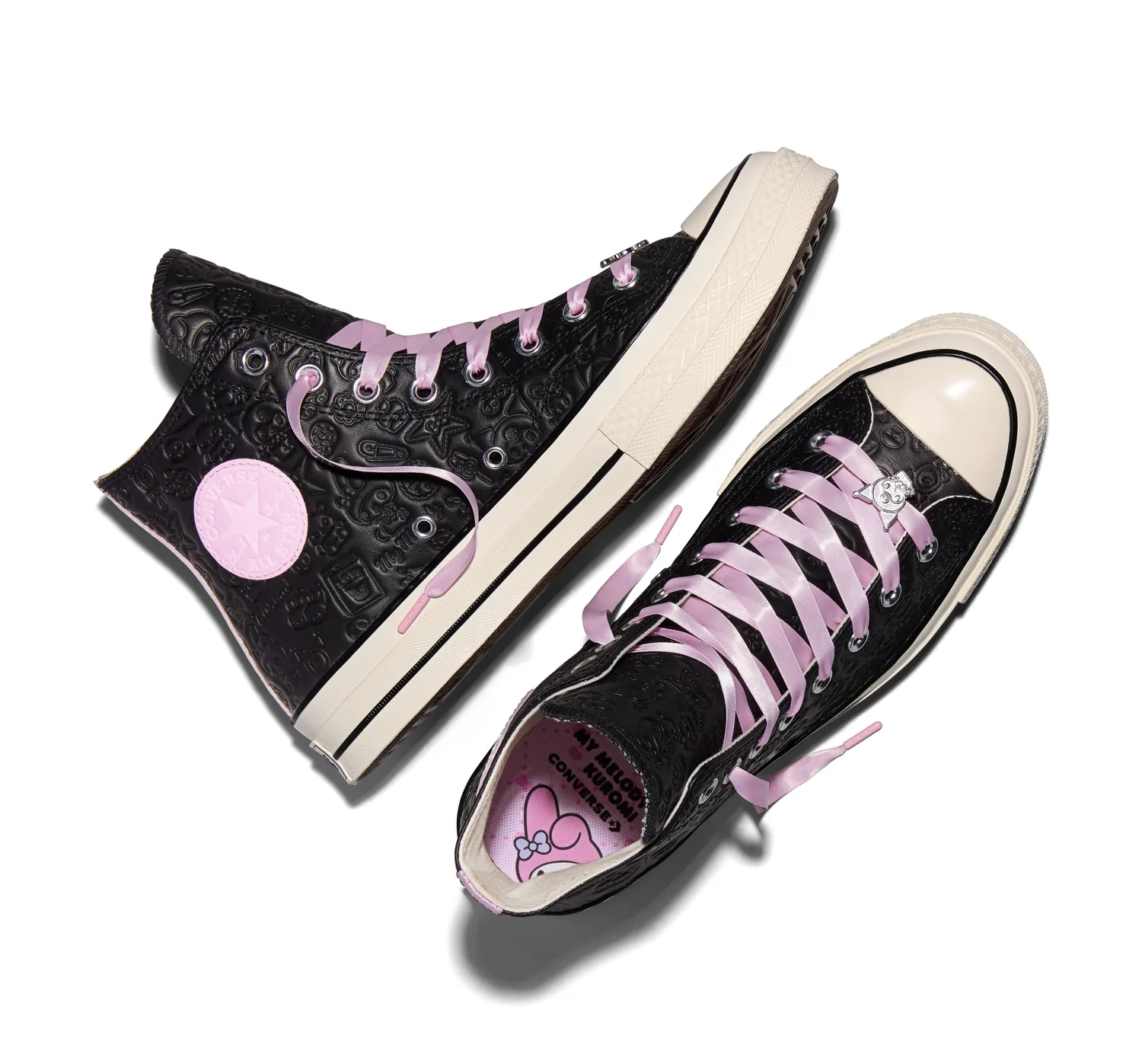 Converse x My Melody & Kuromi Chuck 70 Hi-top sneakers svart skinn