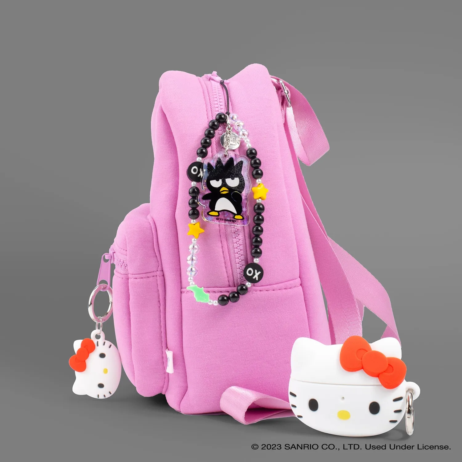 Hello Kitty Badtz-maru Beaded Charm Mobile Phone Wrist Strap