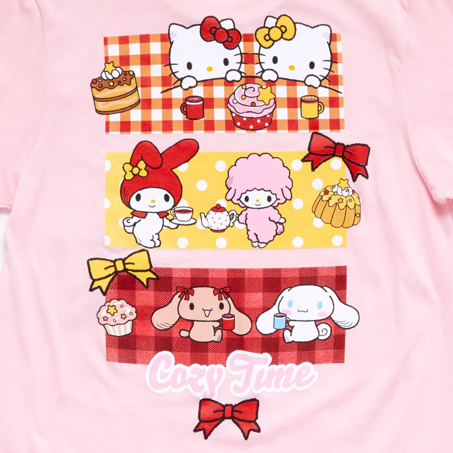 Hello Kitty My Melody Adult Cozy Time Tee T-skjorte rosa voksen
