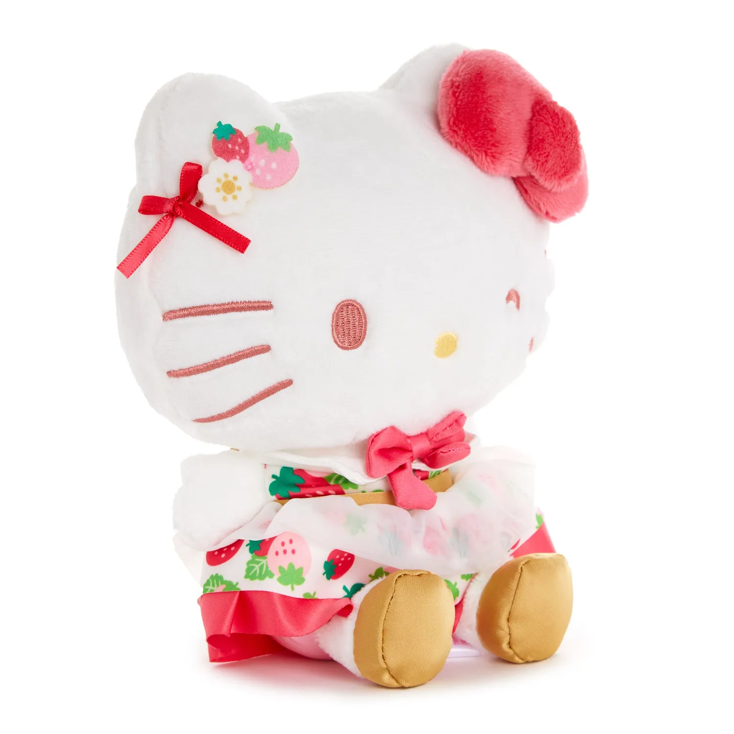 Hello Kitty Strawberry News 50th Anniversary 8" Plush-bamse