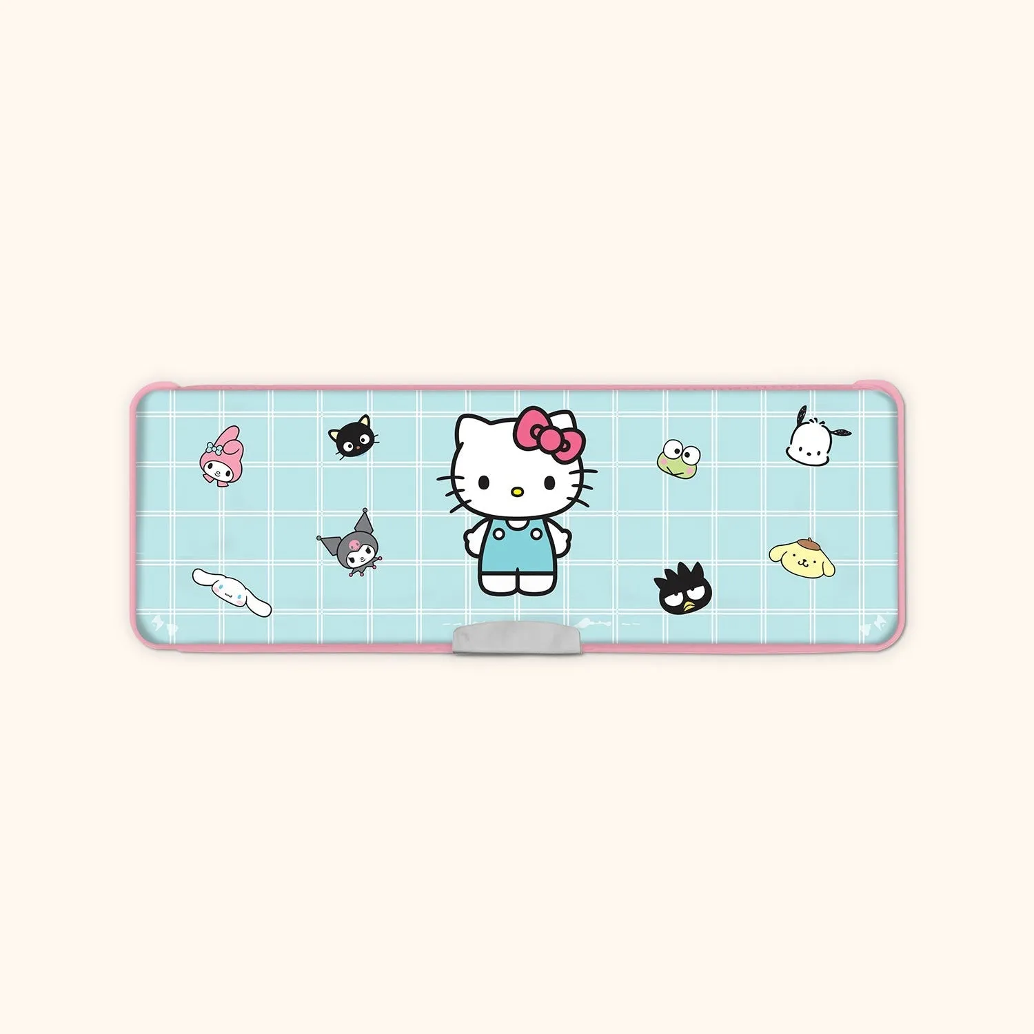 Hello Kitty and Friends x Studio Oh! Blue Grid pennal med kalkulator