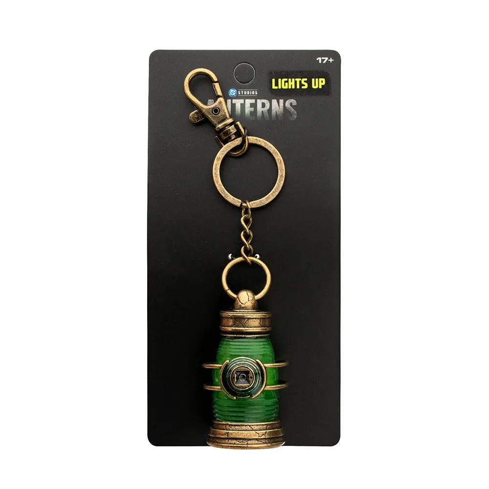 Green Lantern LANTERNS Power Battery Light Up Key Chain nøkkelring lys