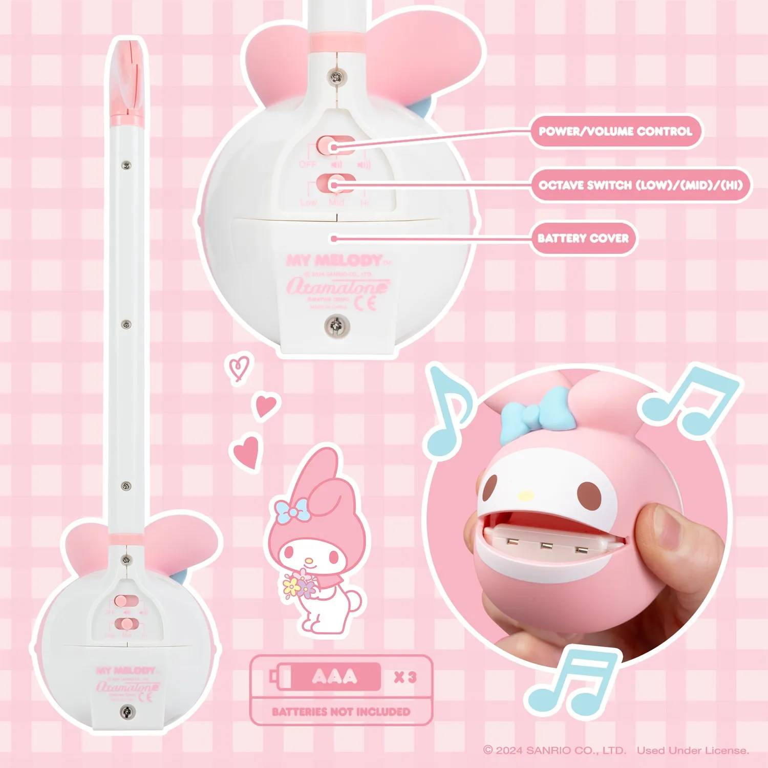 Hello Kitty My Melody Otamatone musikalsk leke