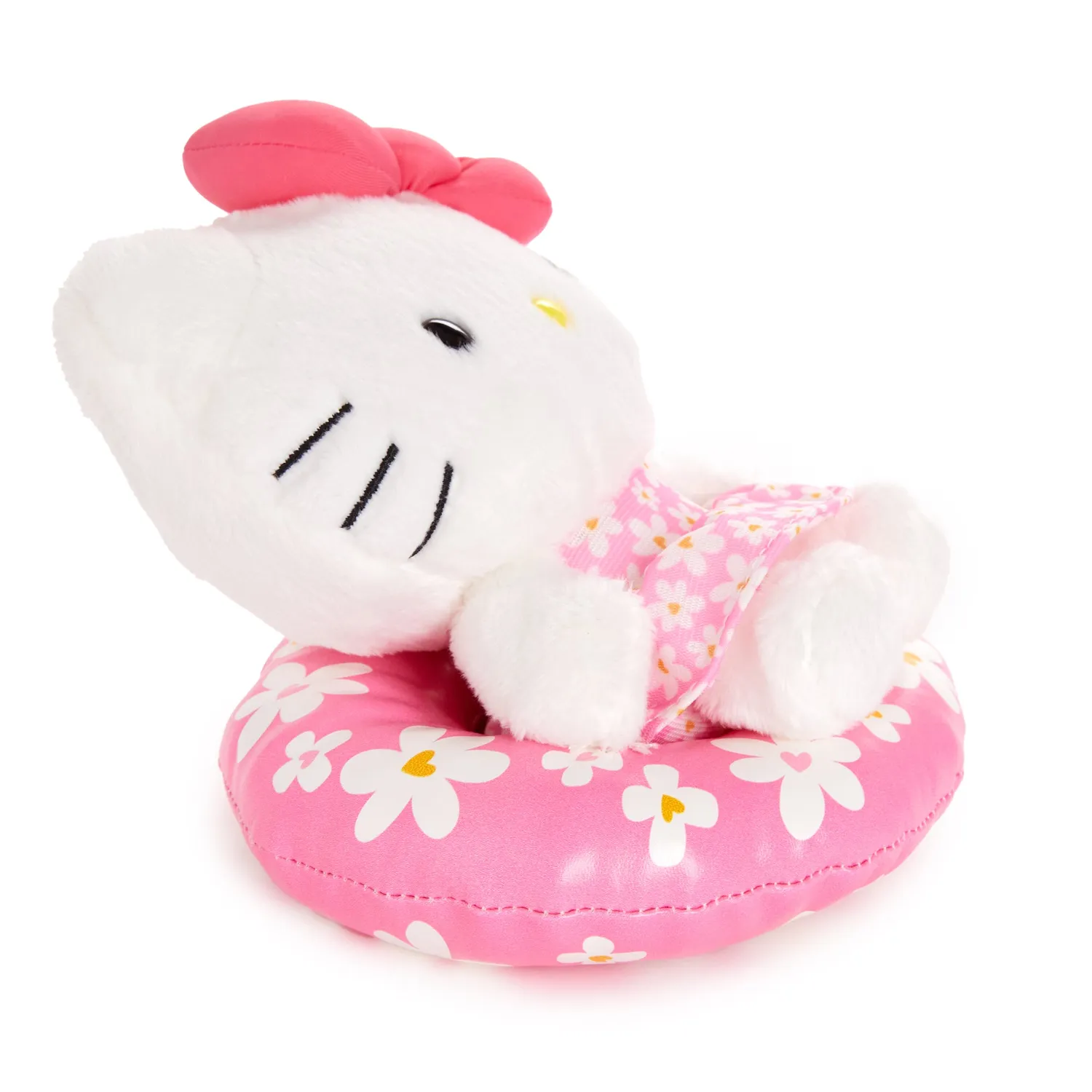Hello Kitty Summer Pool Series kosedyr sittende ca. 15 cm