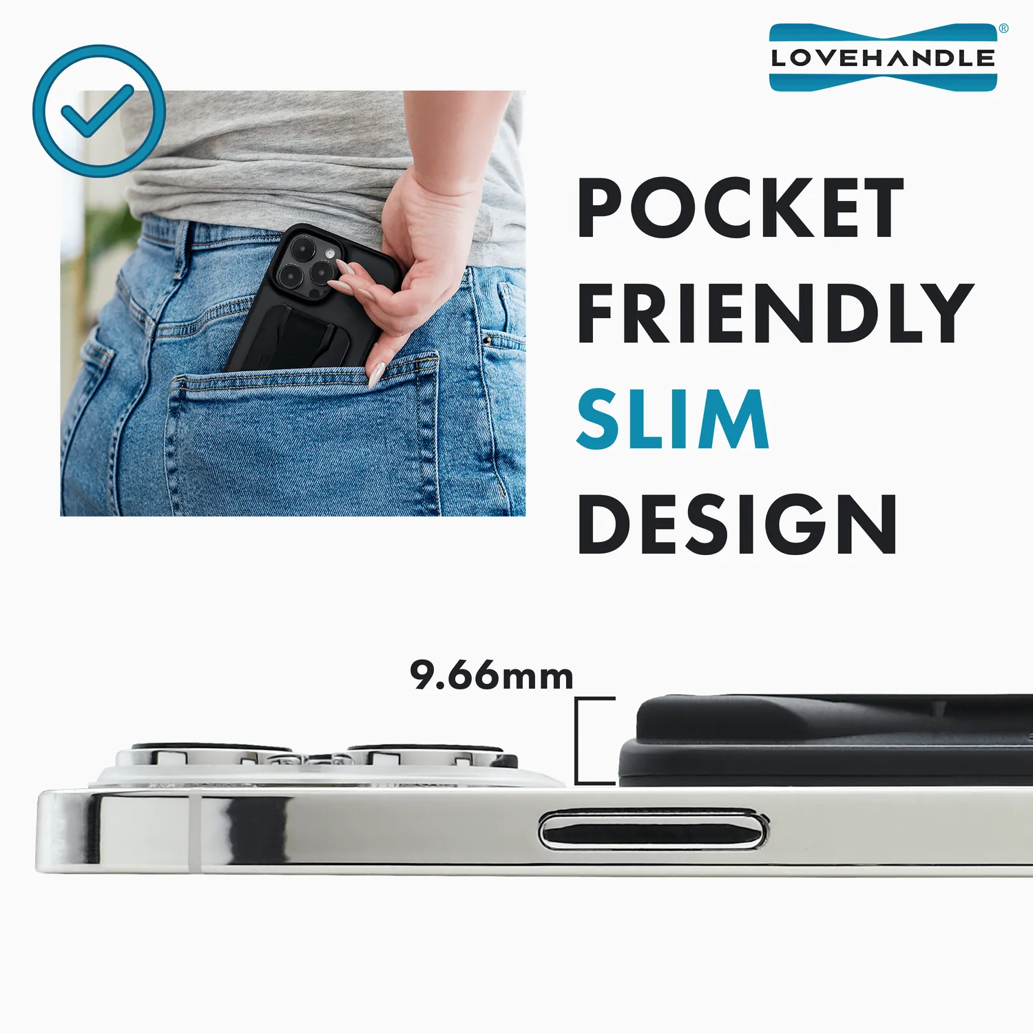 Kuromi x LoveHandle PRO for MagSafe mobilgrep med kickstand