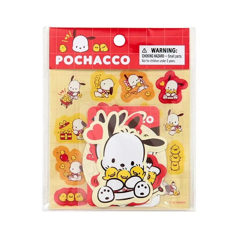Hello Kitty Pochacco I Love Pi-Chans klistremerker 25 stk