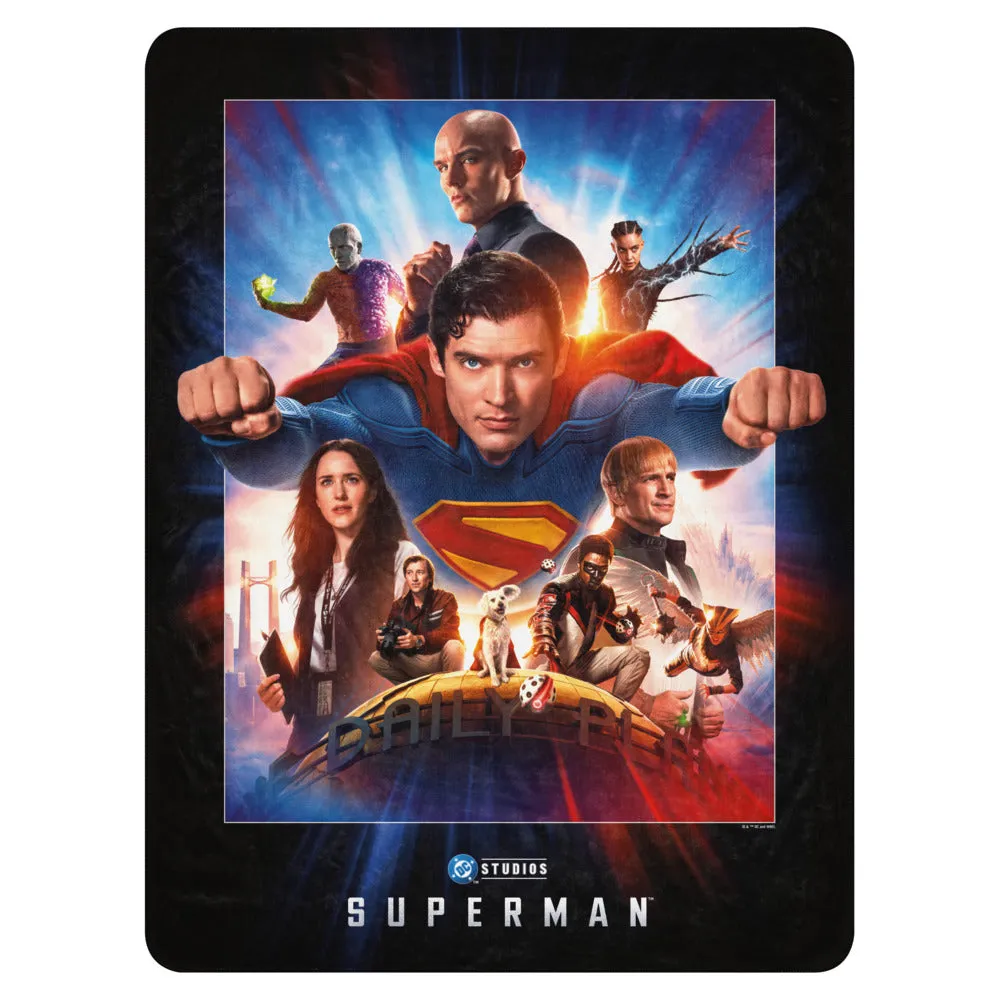 Batman SUPERMAN 2025 Sherpa-teppe 37 x 57 tommer