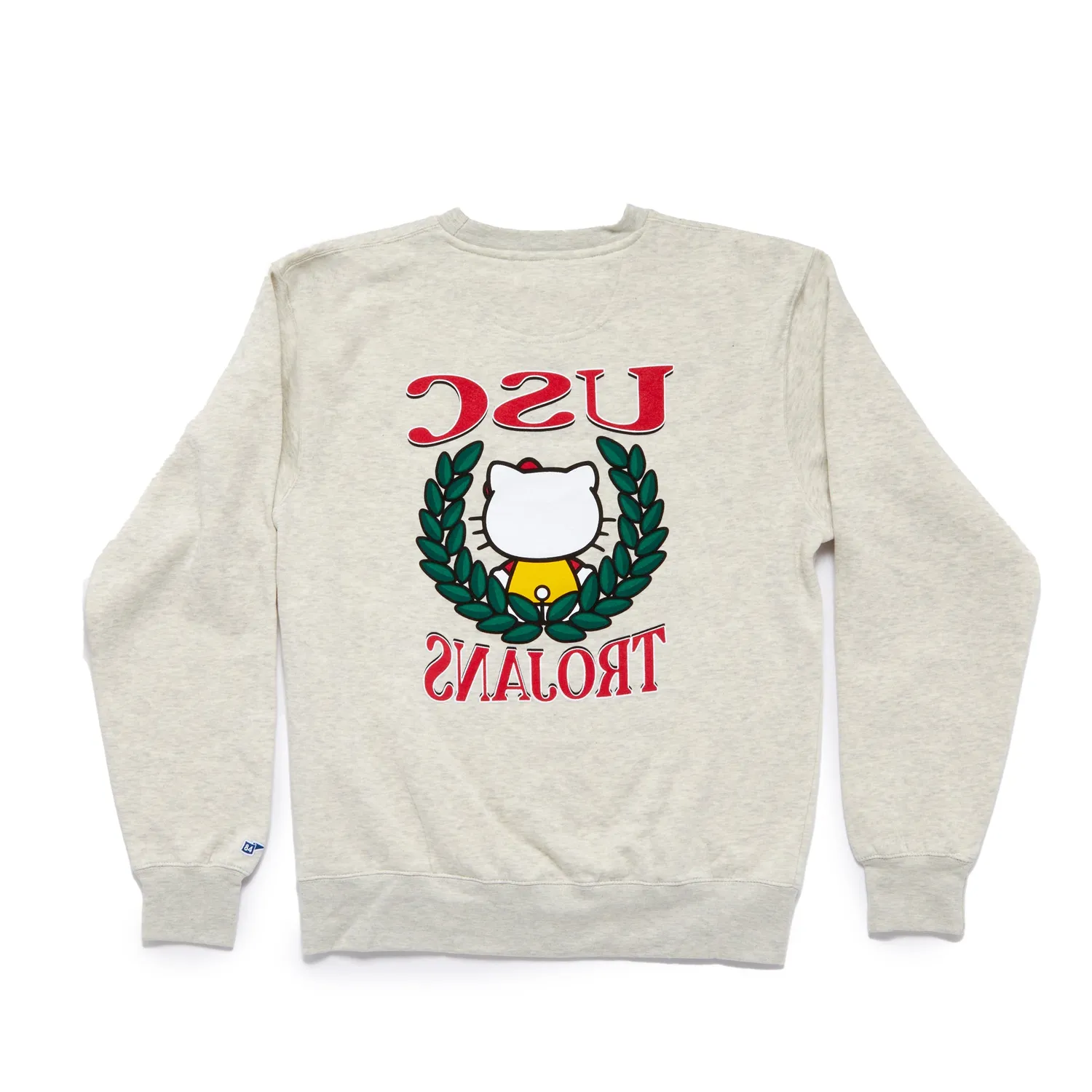 Hello Kitty x USC Trojans Two Ways Sweatshirt collegegenser Oatmeal