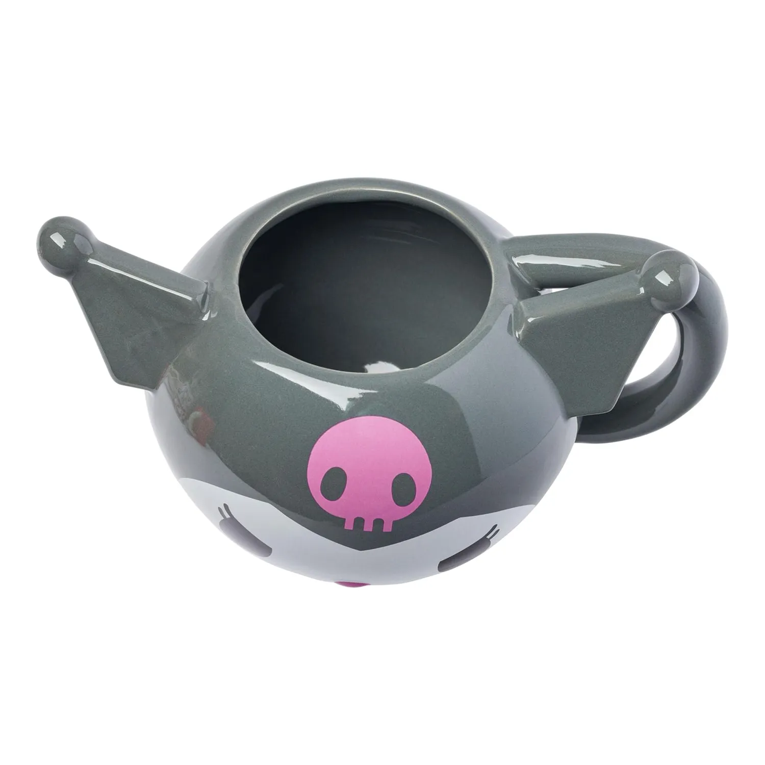 Hello Kitty Kuromi Face Sculpted krus grått 650 ml keramikk