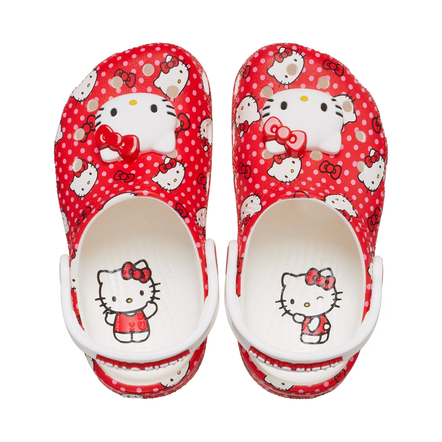 Hello Kitty x Crocs Toddler Red Classic Clog rød C4–C10